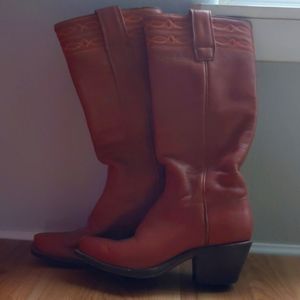 Stewart leather cowboy boots size 6